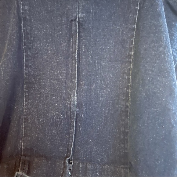 Vintage A-list by Wrapper Denim Crop Top. Size small with zipper on the back. - Picture 8 of 8